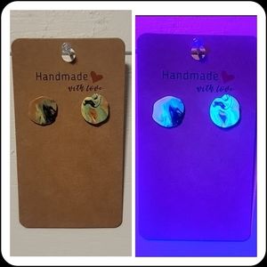 "Ugly Sweater" UV Reactive Handmade Earrings